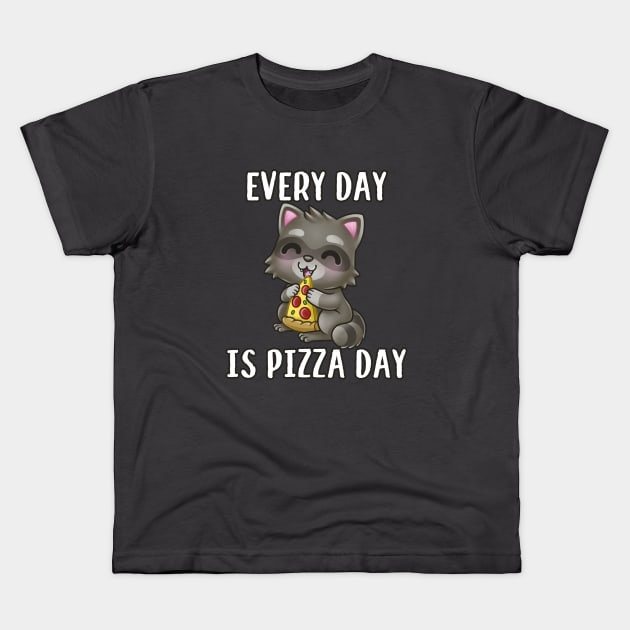 Every Day is Pizza Day! Kids T-Shirt by Kaelei